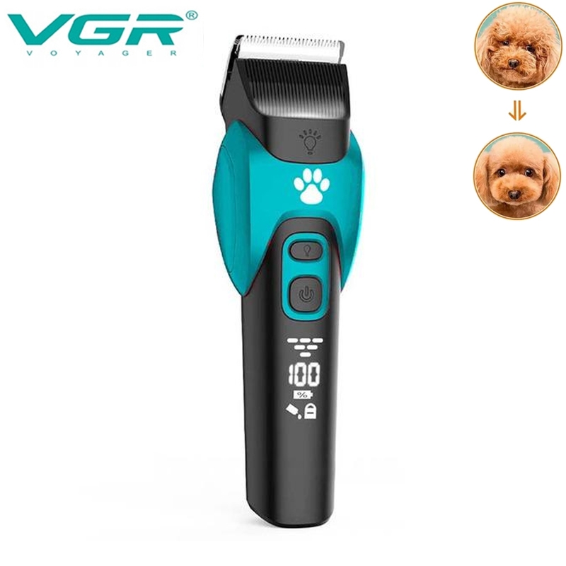Машинка для стрижки тварин VGR V-208 акумуляторна 3W Blue (tf7465) - фото 2
