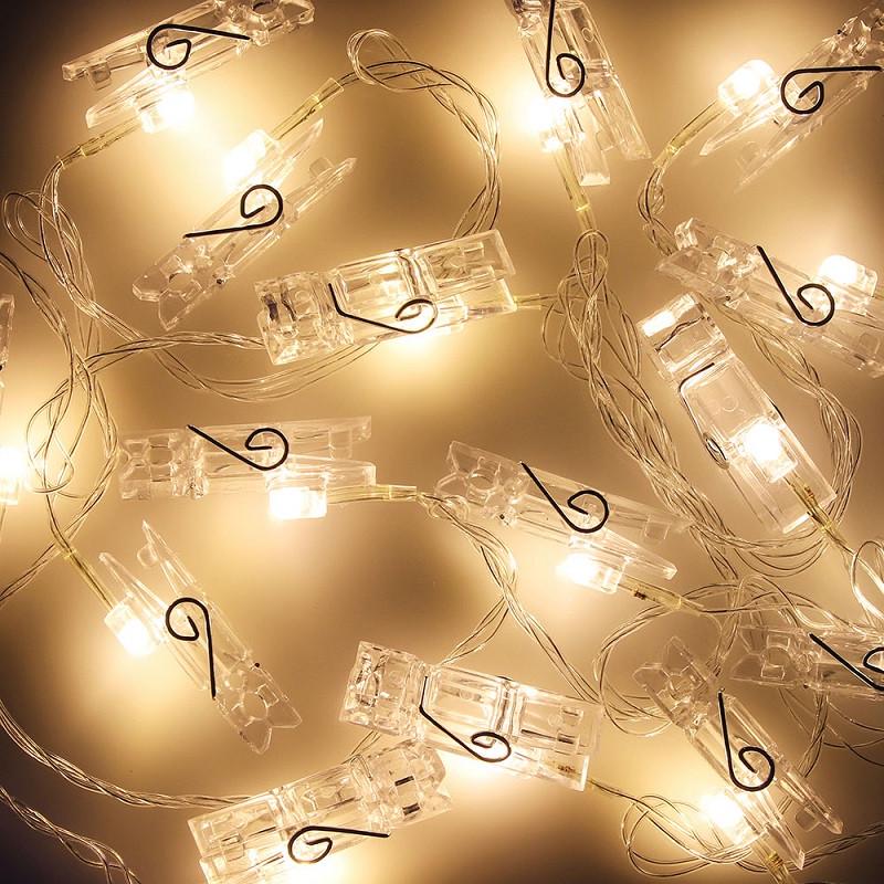 Гирлянда светодиодная SK Photo Clip String Lights 20 шт. (24340fd1) - фото 1