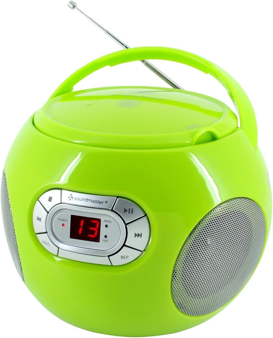 Бумбокс CD Soundmaster SCD2120GR з FM-радіо та функцією аудіокниги Зелений