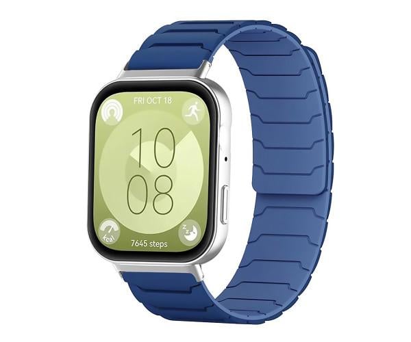 Ремешок Silicone Magnetic для смарт-часов Amazfit Bip 6/5 22 мм Синий