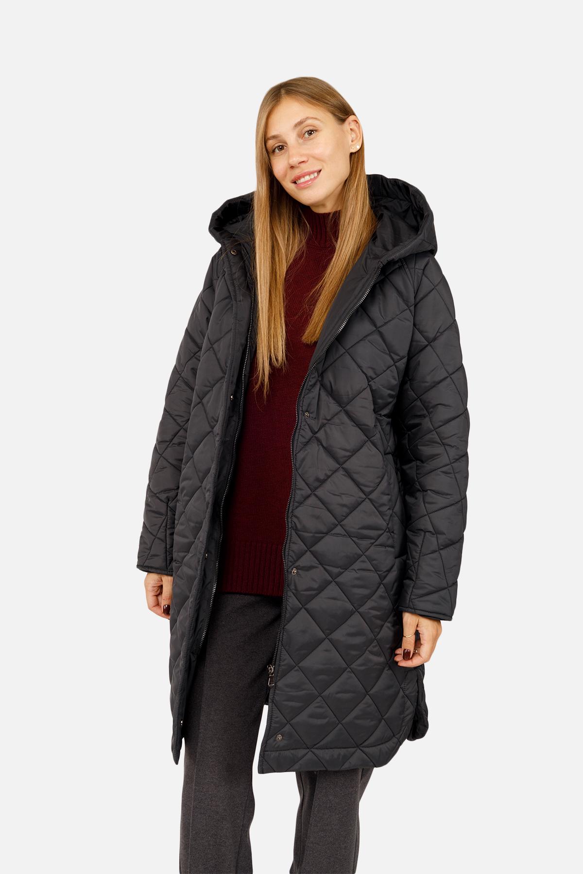 Куртка жіноча ЦБ-00259284 р. 42 Чорний (28422232) - фото 2 Куртка жіноча ЦБ-00259284 р. 42 Чорний (28422232) - фото 2