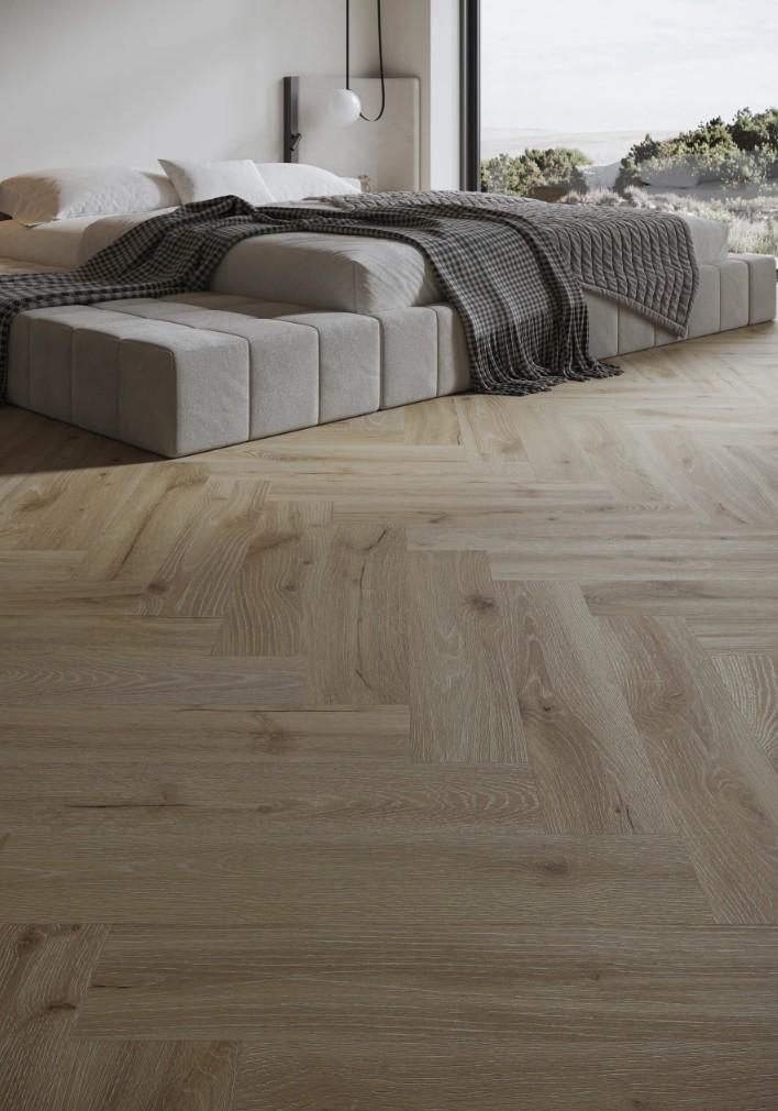 Ламинат виниловый Barlinek SPC LVT Next Step Herringbone DLE+ классическая английская елка без подкладки Дуб Dessert (29710523) - фото 2 Ламинат виниловый Barlinek SPC LVT Next Step Herringbone DLE+ классическая английская елка без подкладки Дуб Dessert (29710523) - фото 2