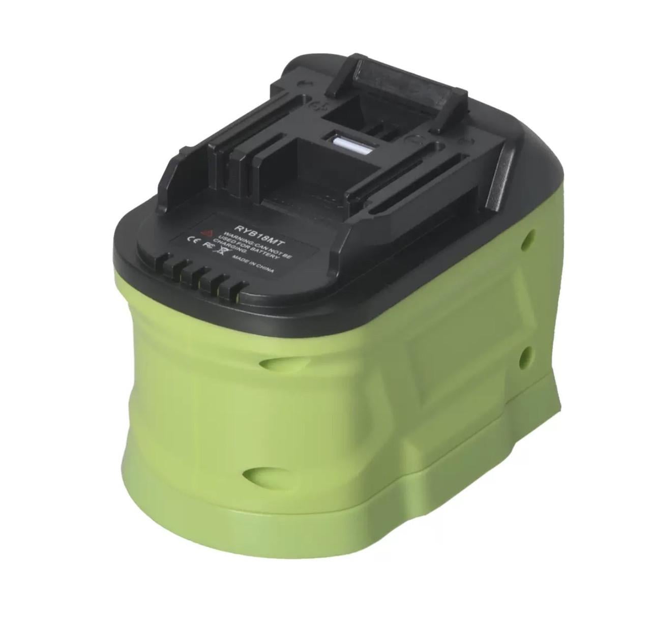 Адаптер для акумуляторів RYB18MT RYOBI One+ 18V на інструмент Makita 18V LXT (3038184201)