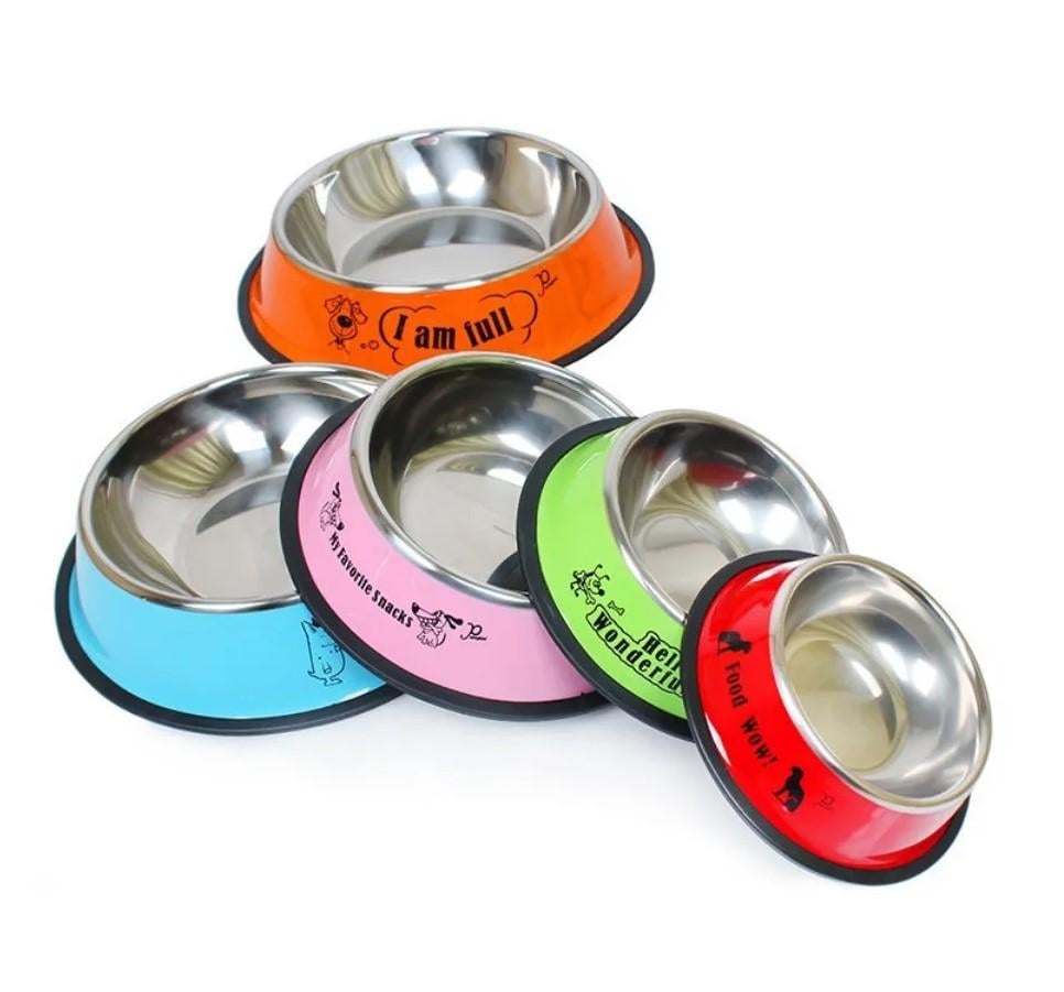 Миска для собак металлическая 1600 мл 30 см - фото 3