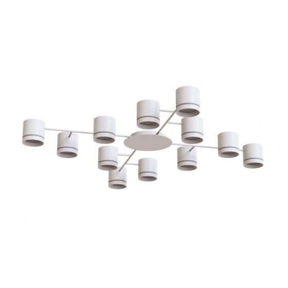 Люстра светодиодная SONYC на 12 ламп 96 Вт 4500К Белый (6206/6317)