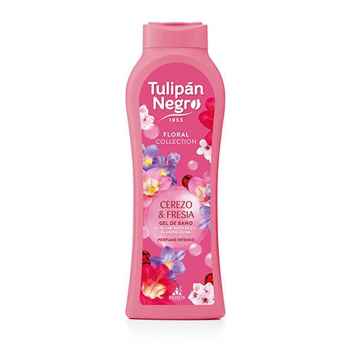 Парфюмированный гель для душа Tulipan Negro Floral Вишня и фрезия 650 мл