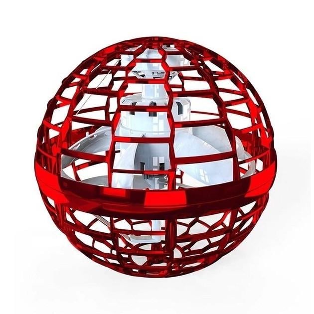 Шар летающий Flynova Pro светящийся сенсорный с пультом Красный