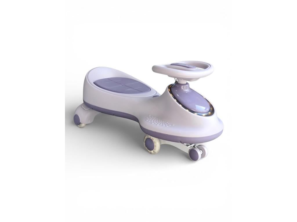 Бибикар детский Alien Car 8089 с LED-подсветкой колес и музыкой безопасная конструкция пластик от 1 года Фиолетовый (8089-3r-s)