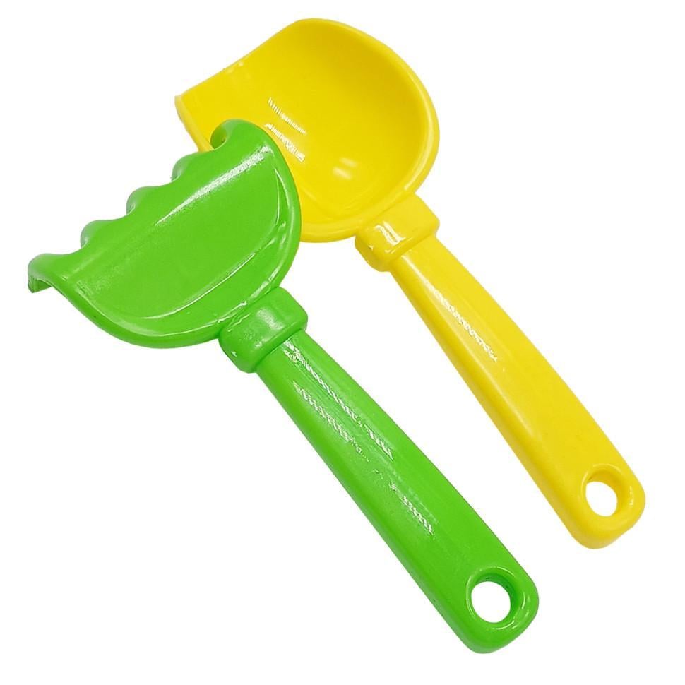 Набір для пісочниці "Латаття №5" 1074 лопатка/граблі Жовто-зелений (RLT53159s65819)