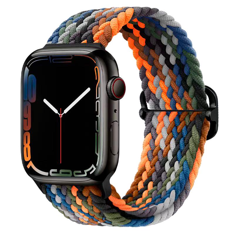 Ремінець тканинний Inkax WB-03 для Apple Watch 42/44/45/49 mm Series Ultra/SE/8/7/6/5/4/3/2/1 Seven color - фото 1