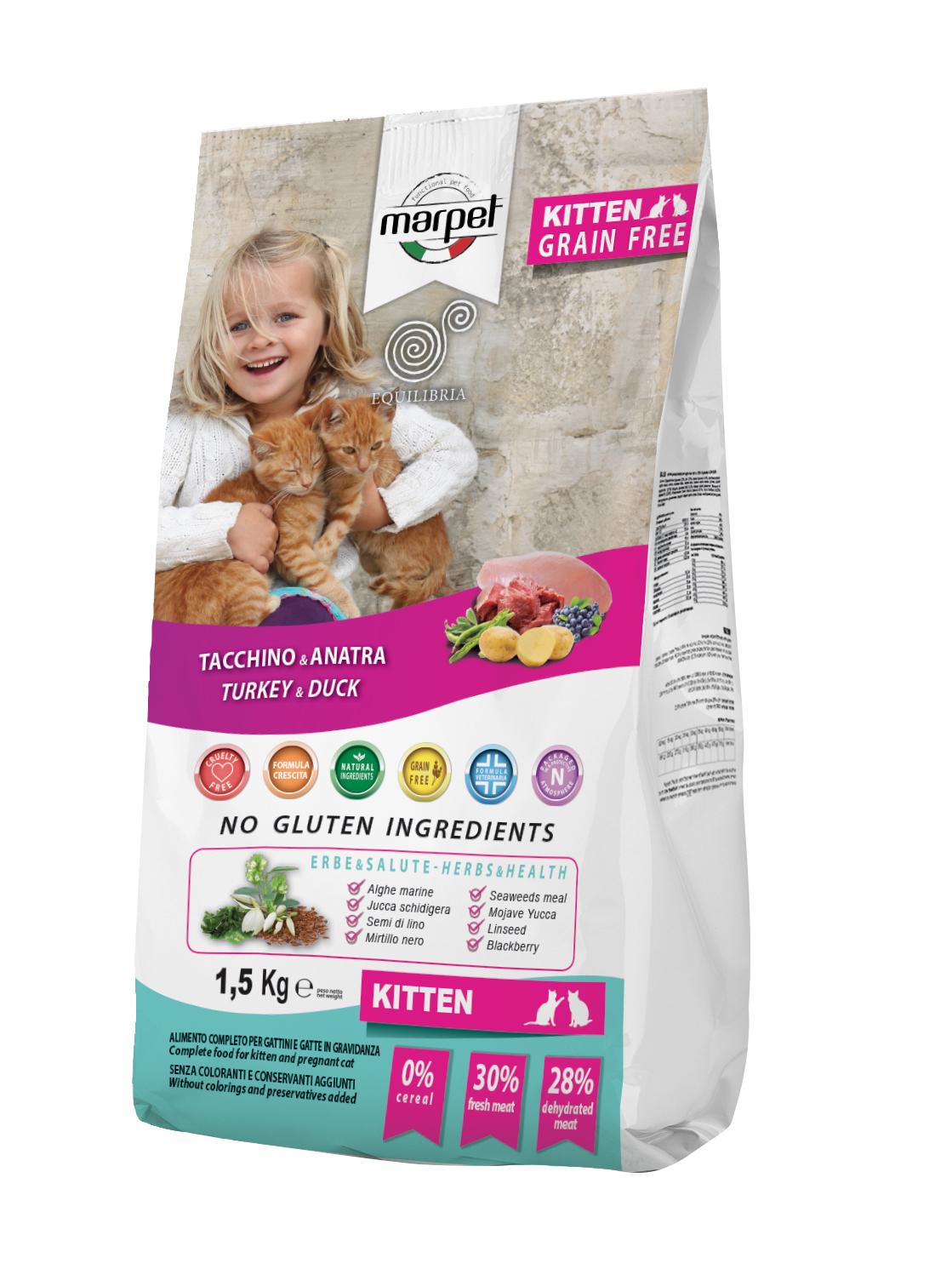 Корм сухой Grainfree для котят с индейкой и уткой 6 кг - фото 1 Корм сухой Grainfree для котят с индейкой и уткой 6 кг - фото 1