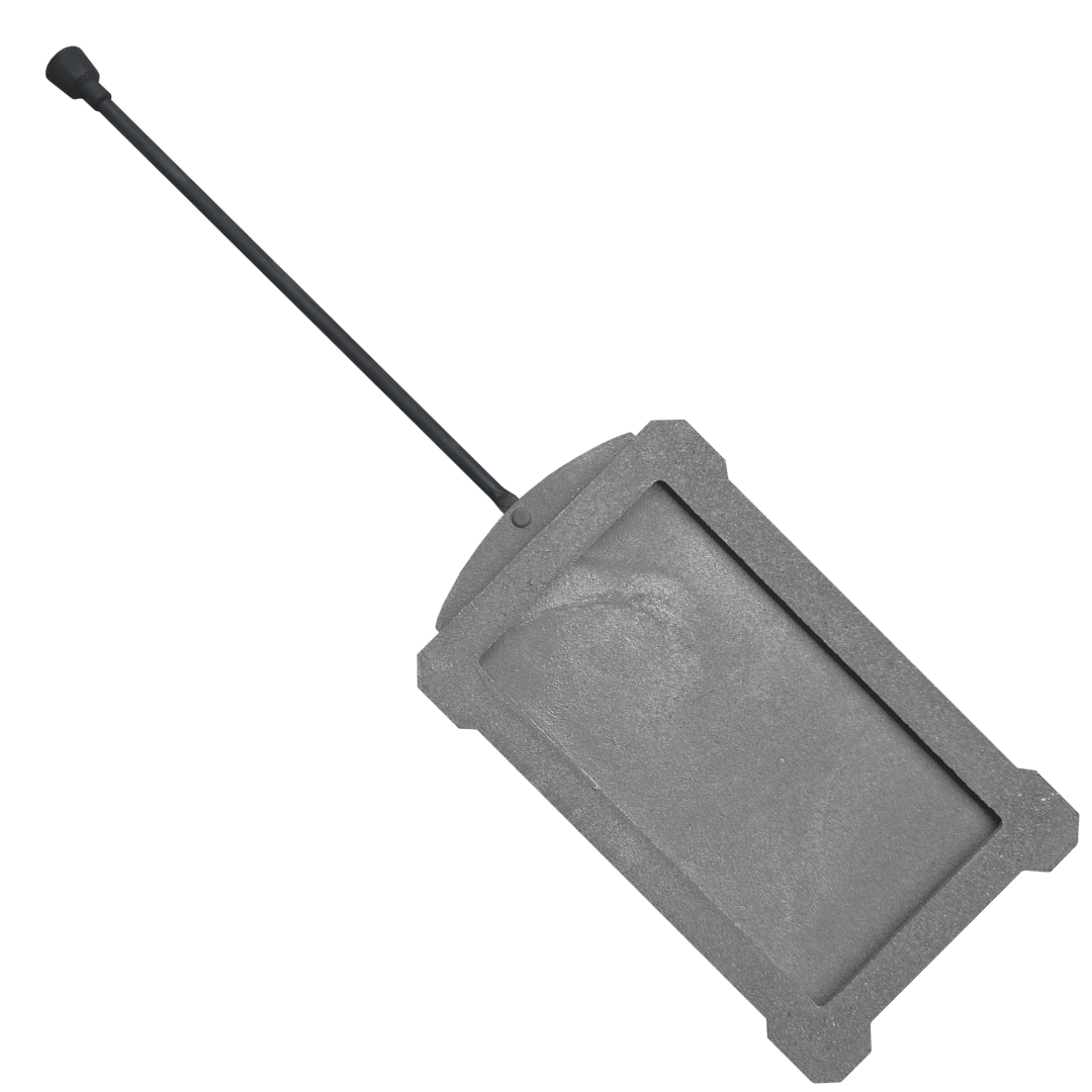 Задвижка шиберная чугунная для печи с ручкой регулятором 295х180 мм