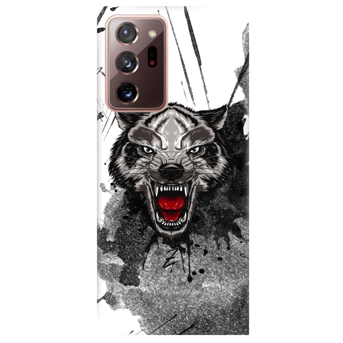 Силіконовий чохол Zorrov для Samsung Galaxy Note 20 Ultra - Angry-Wolf (14220040180099327)