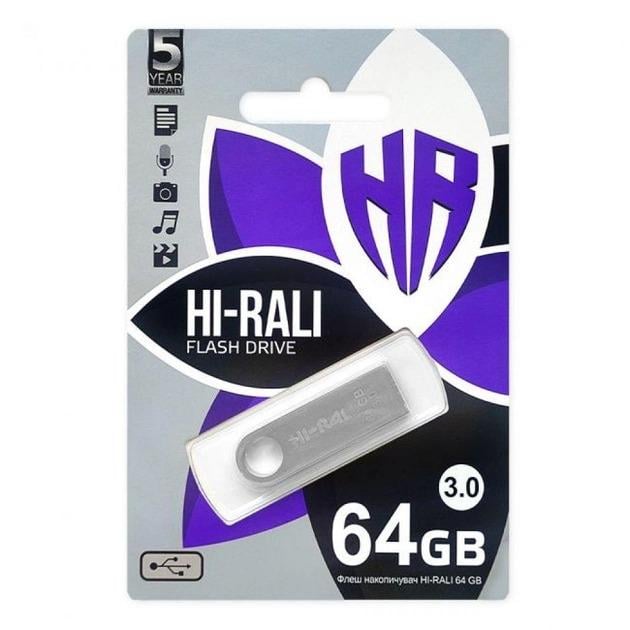 Флешка Hi-Rali Shuttle 10402 від USB флешка 64GB Чорний 64GB-10402