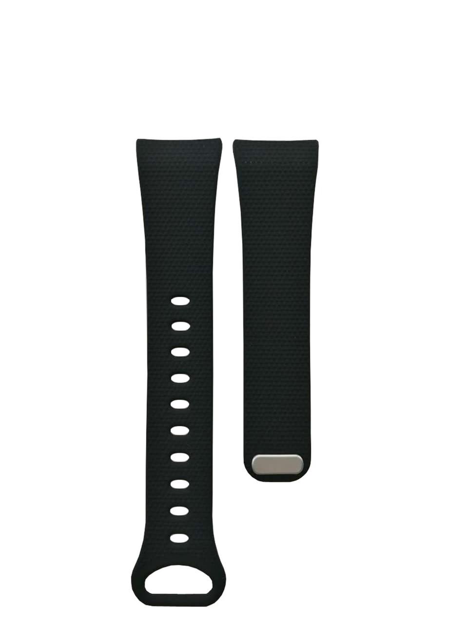 Силіконовий ремінець Primo для фітнес-браслету Samsung Gear Fit 2/Fit 2 Pro SM-R360/R365 L Black (608295385)
