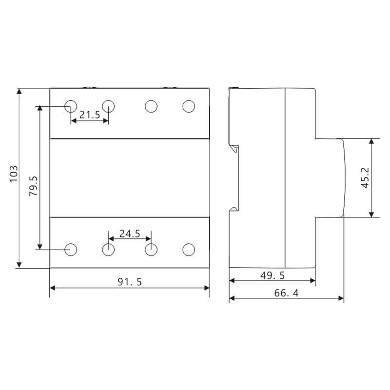 Реле захисту трифазне Samwha від перевантаження по струму та напрузі 80А 380 В (AVR-KT-80T) - фото 2
