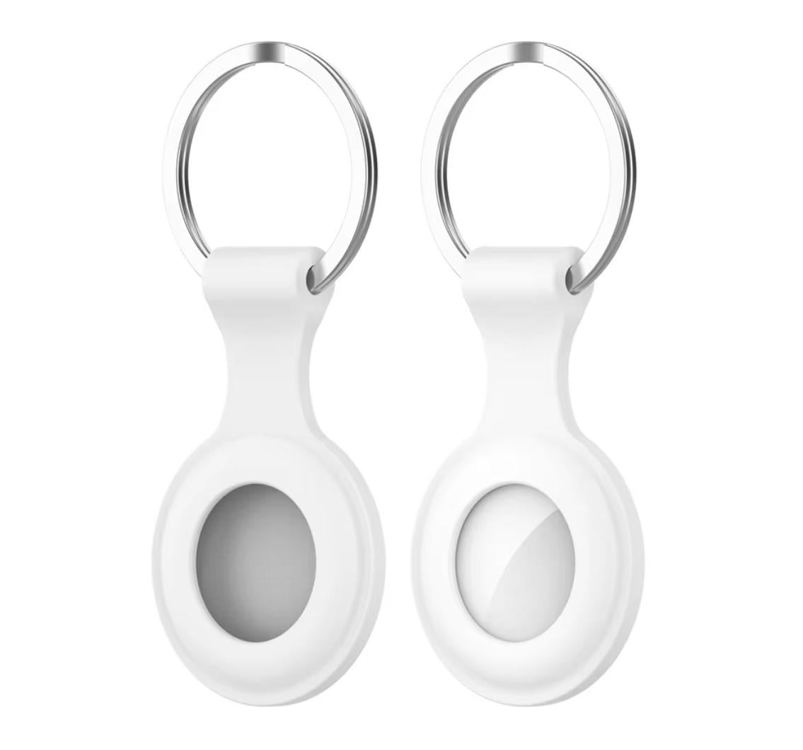 Чехол-брелок силиконовый Primo SS2 для метки трекера Apple AirTag White (2558133846) - фото 2