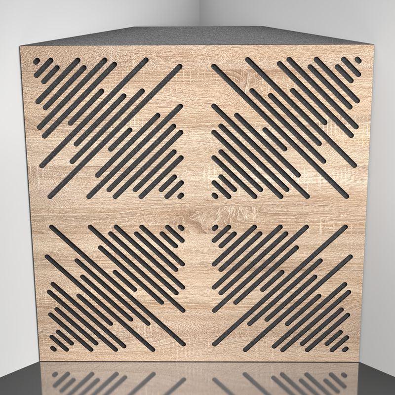 Бас ловушка Ecosound 4Diagonals Lt-Sonoma 50х50 см 150 мм Латте (1603)