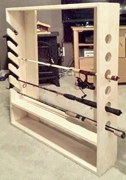 Органайзер для удочек из дерева Каракуль Бланже (РЫБ-003001)