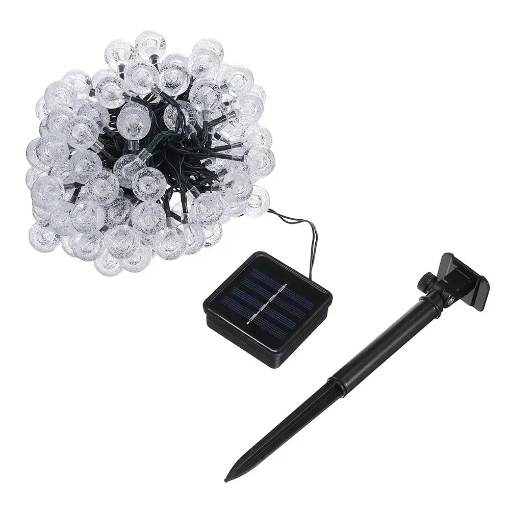 Гирлянда уличная Лампочки от солнечной панели 20 м 100 LED Холодный белый (234576481) - фото 10