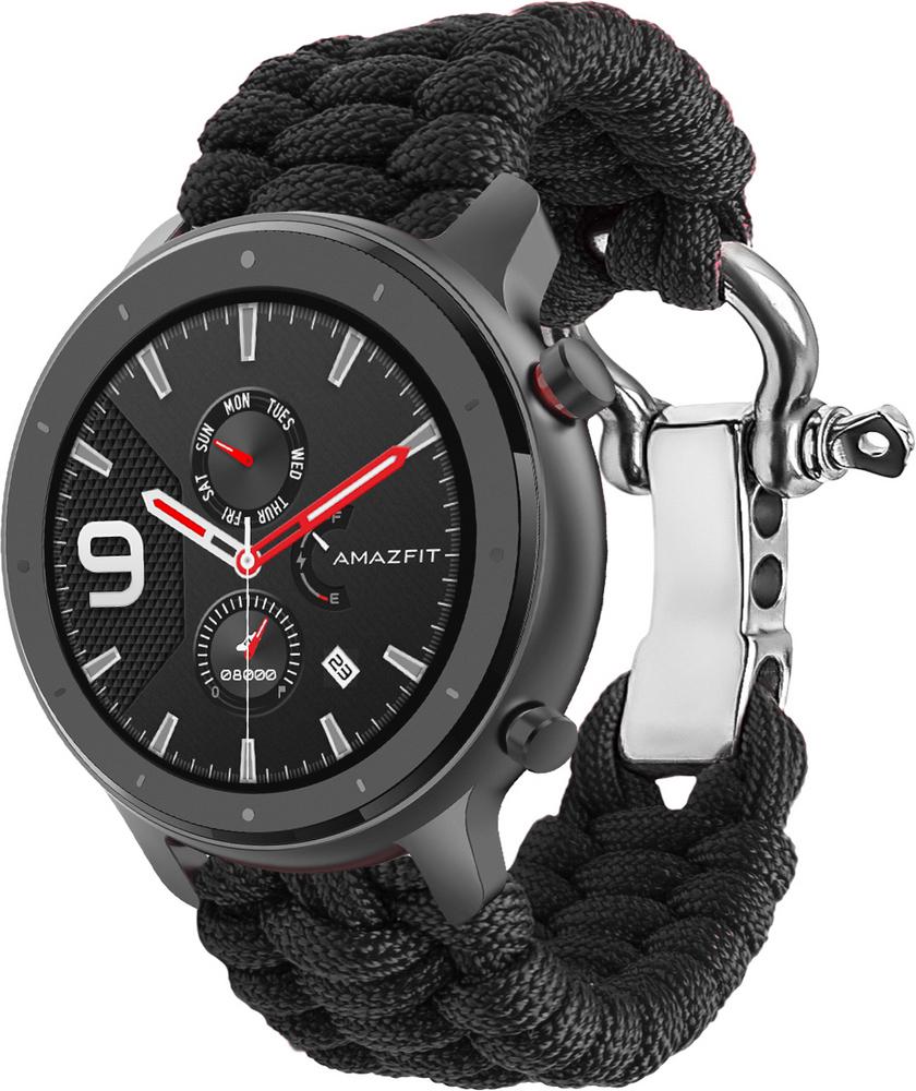 Ремінець з Паракорду Ruper для Amazfit GTR 47mm (22mm) Black (30812-2B)