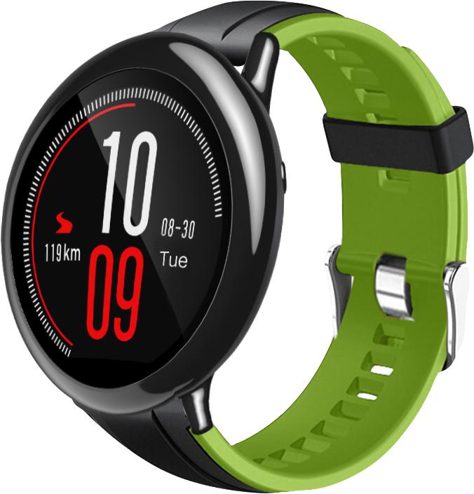 Ремешок Coholl для Amazfit Pace 22 мм Black/Green (16280)