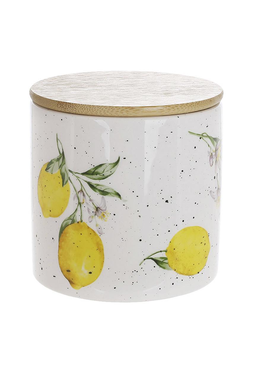 Банка керамічна Соковиті лимони Білий ЦБ-00277130
