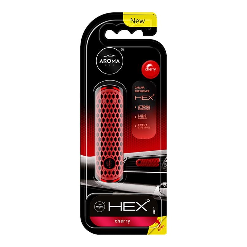 Ароматизатор на дефлектор Aroma Car HEX Cherry (34630)