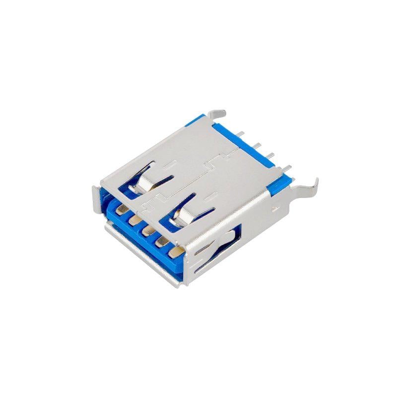 Гнездо USB 3.0 прямое на плату вертикально (A150008)