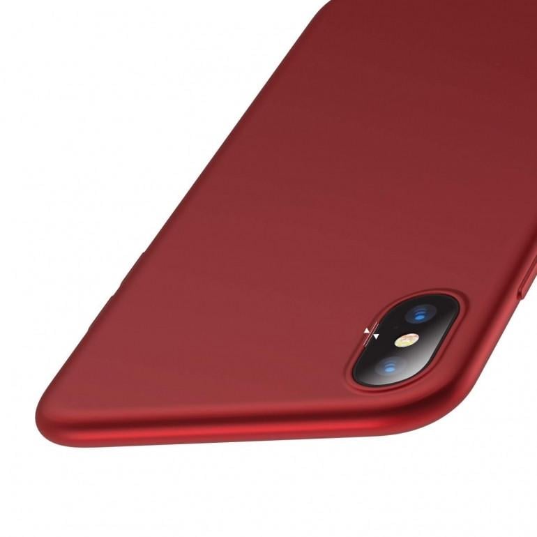 Силиконовый чехол-накладка Devia CEO2 Series Case for iPhone X, Red - фото 5