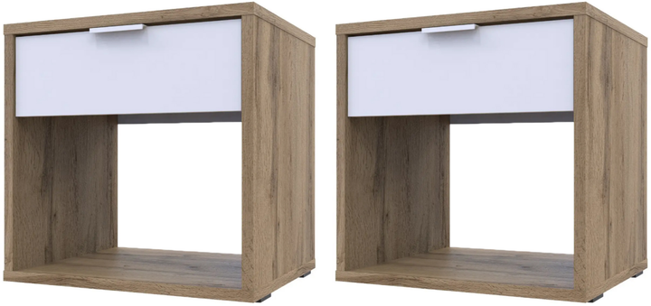 Тумба прикроватная Doros Hugo 2 шт. Тахо/Белый (41904100)