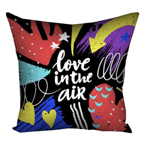Подушка с принтом Love in the air 30x30 см (3P_18L071)