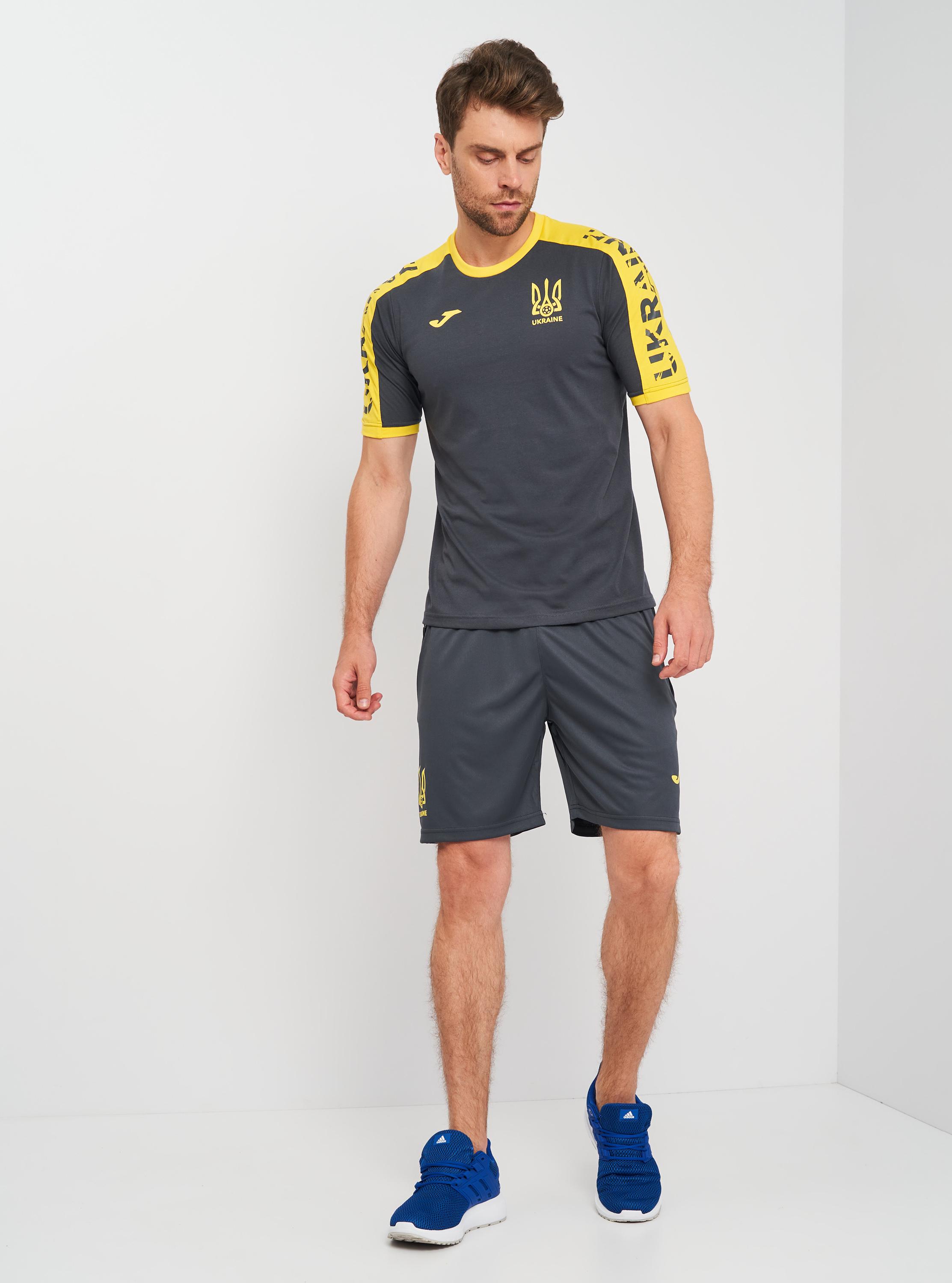 Шорти Joma AT102369B150 Fed. Futbol Ucrania Short XL Anthracite (8424309727147) - фото 3