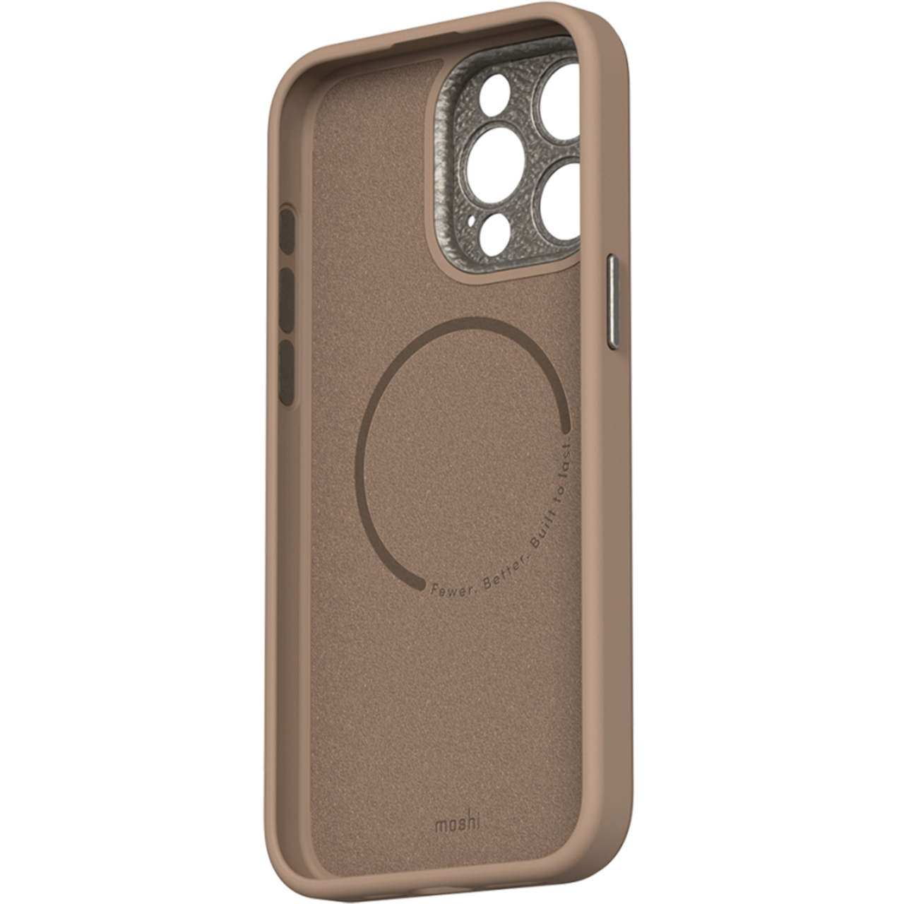 Чохол накладка Moshi Napa Slim Hardshell Case with MagSafe for iPhone 15 Pro Max Woodsmoke Brown (99MO231108) - фото 3