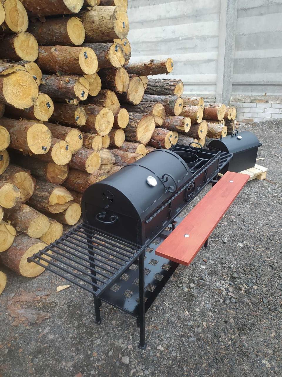 Гриль мангал на 20 шампурів сталь 4 мм 1 м (1785695504) - фото 8 Гриль мангал на 20 шампурів сталь 4 мм 1 м (1785695504) - фото 8