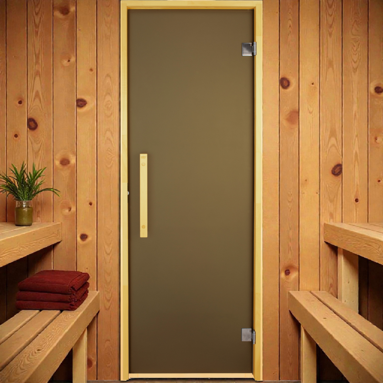 Двері для лазні та сауни Tesli Lux Sateen 1800х700 мм