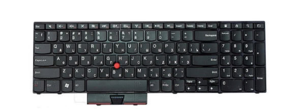 Клавіатура для ноутбука LENOVO E520/E525 RU/EN чорна рамка Black