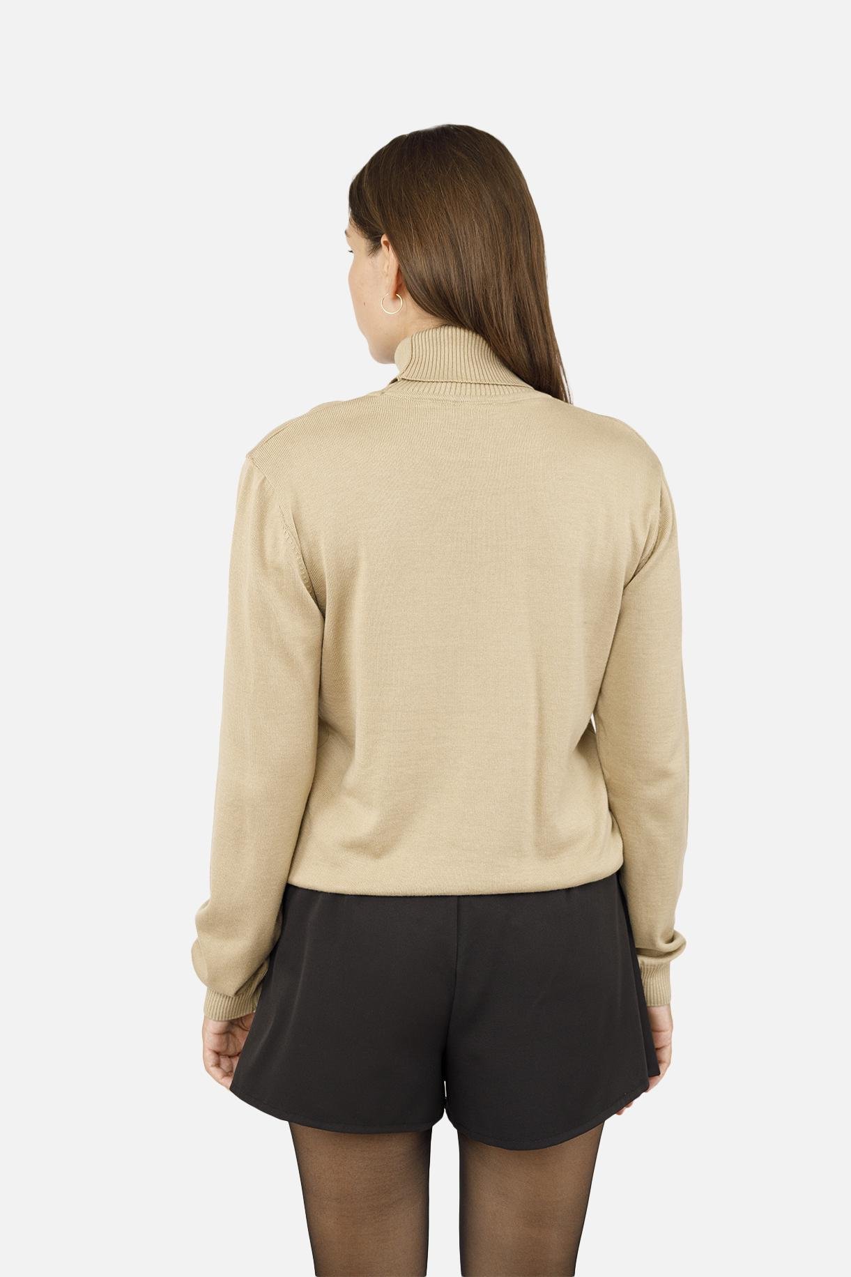 Гольф женский с длинным рукавом р. 46 Бежевый (SKT001022760) - фото 4