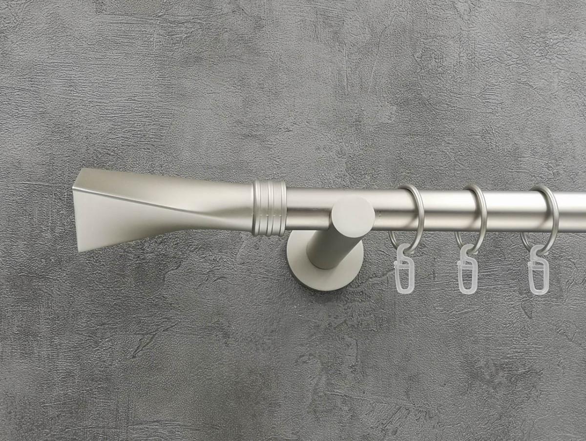 Карниз Quadrum Свинг гладкая штанга одинарный универсальный 25 мм 200 см Сатин (264769391) - фото 1