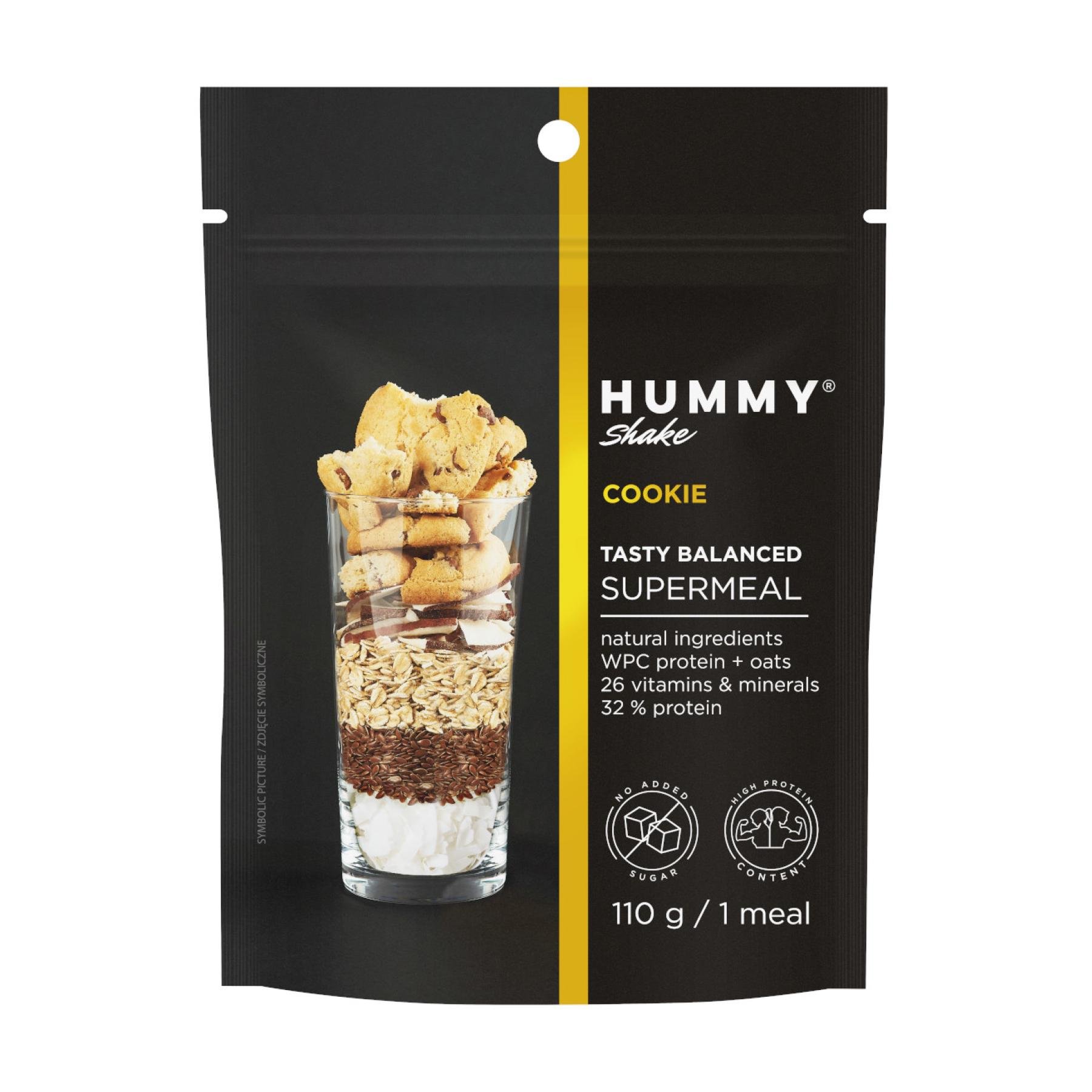 Протеїн Hummy Shake Tasty Balanced Supermeal 110 г Cookie (2023-10-3273)