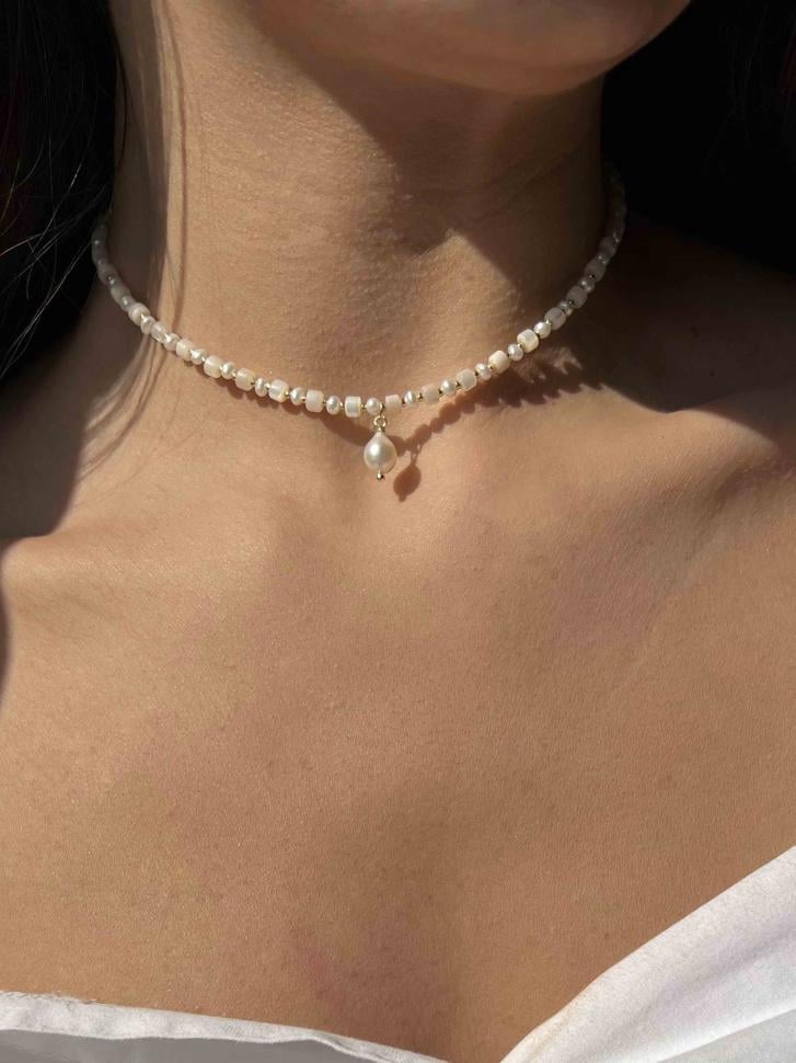 Чокер LeBijou з натурального перламутру (4730)