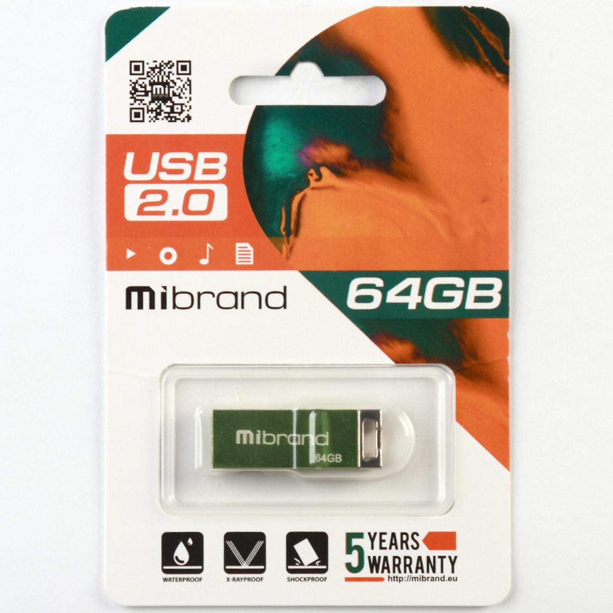 Flash Mibrand USB 2.0 Chameleon 64Gb Light green (29caa1-15596) - фото 2