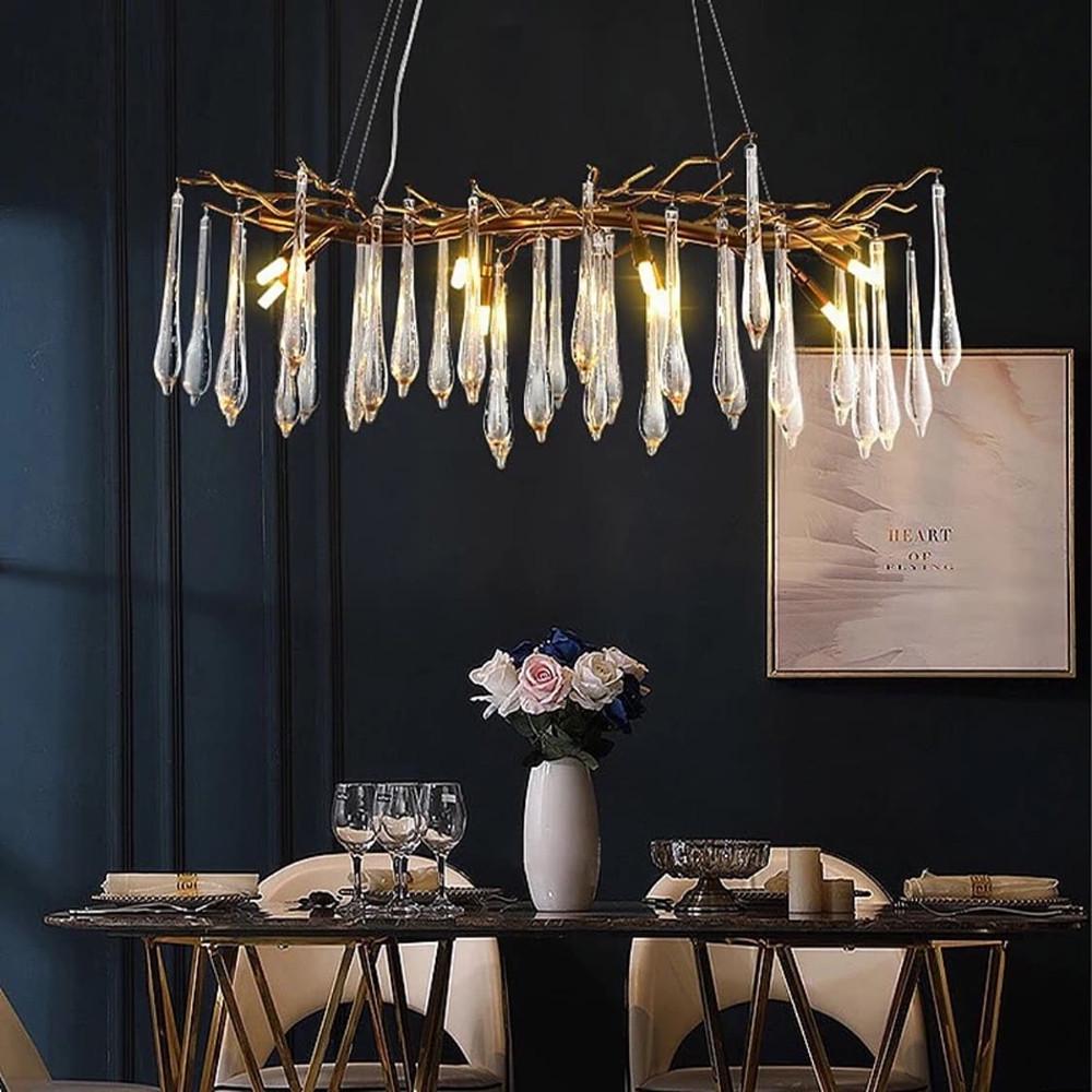 Люстра видовжена Empire Aqua 120 см (MD 5011-L1200 GD) - фото 2 Люстра видовжена Empire Aqua 120 см (MD 5011-L1200 GD) - фото 2