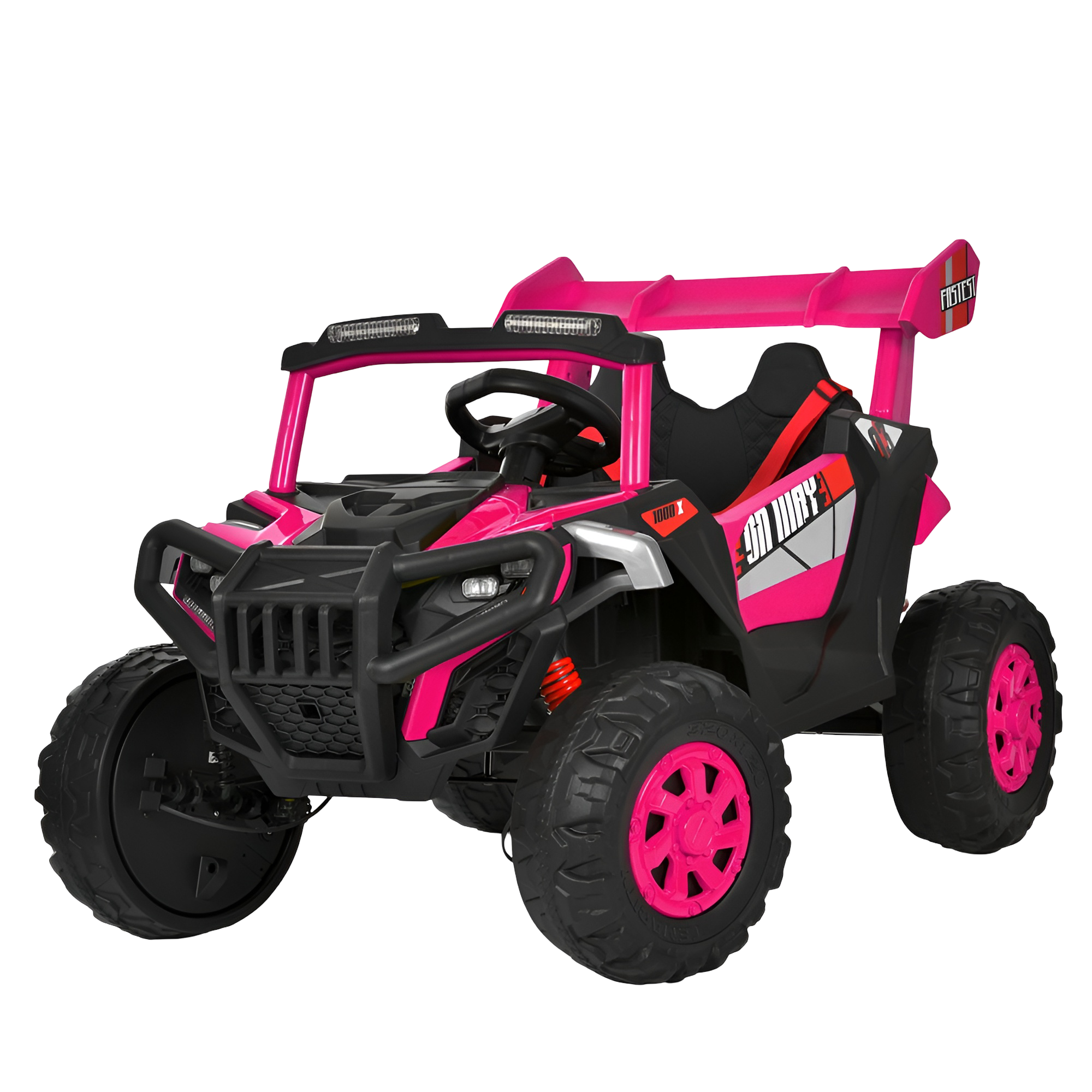 Дитячий електромобіль баггі Bambi Racer з пультом керування Рожевий (M 6347EBLR-8) Дитячий електромобіль баггі Bambi Racer з пультом керування Рожевий (M 6347EBLR-8)