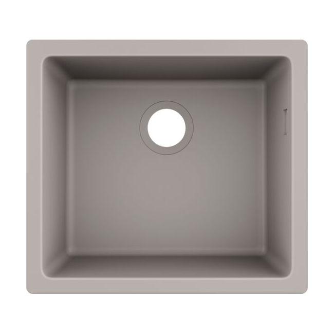 Мийка кухонна Hansgrohe S510-U450 під стільницю 500х450 мм Concretegrey (43431380)