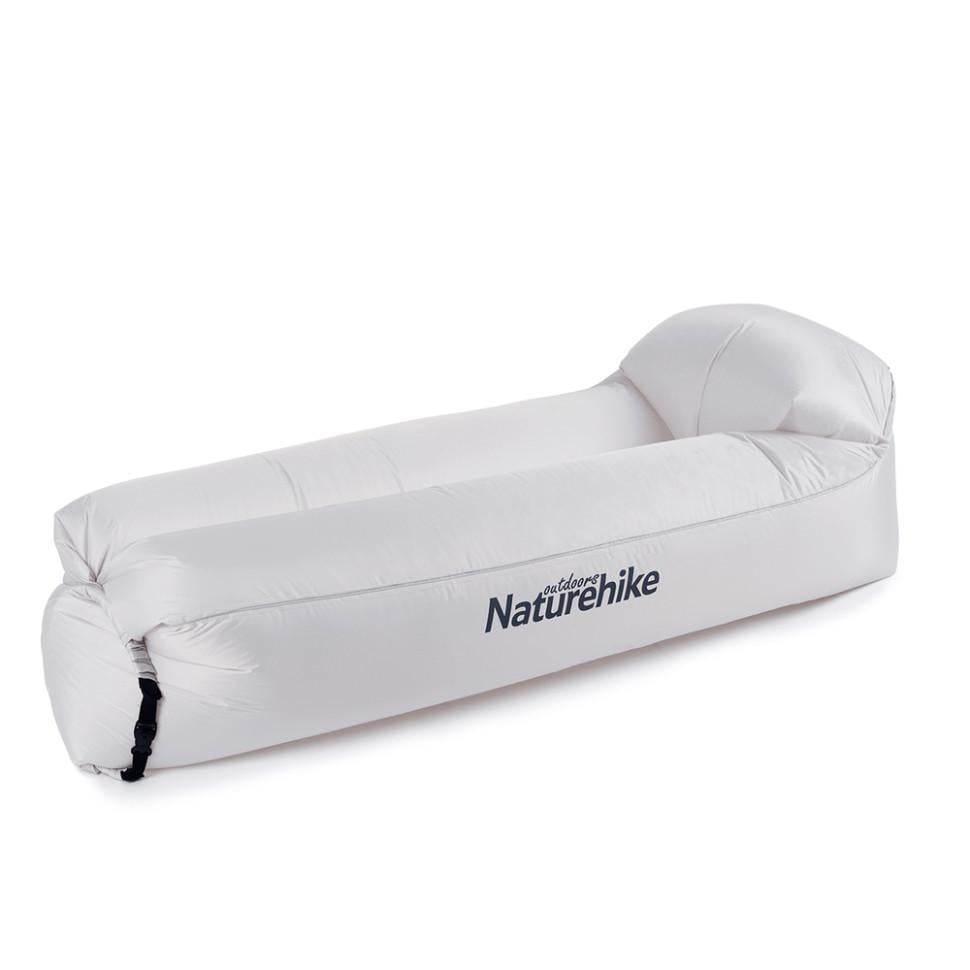 Ламзак с подголовником Naturehike NH20FCD06 180x70x52 см 720 г Grey (6927595747506)