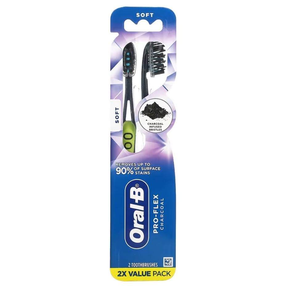 Зубная щетка Oral-B Pro-Flex Charcoal Toothbrush Soft 2 шт.