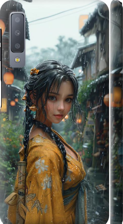 Чехол на Samsung Galaxy A7 (2018) A750F Anime-girl (6133m-1582-42517)
