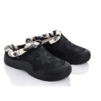 Женские галоши без задника мех р. 37 Черный (ГП-24)