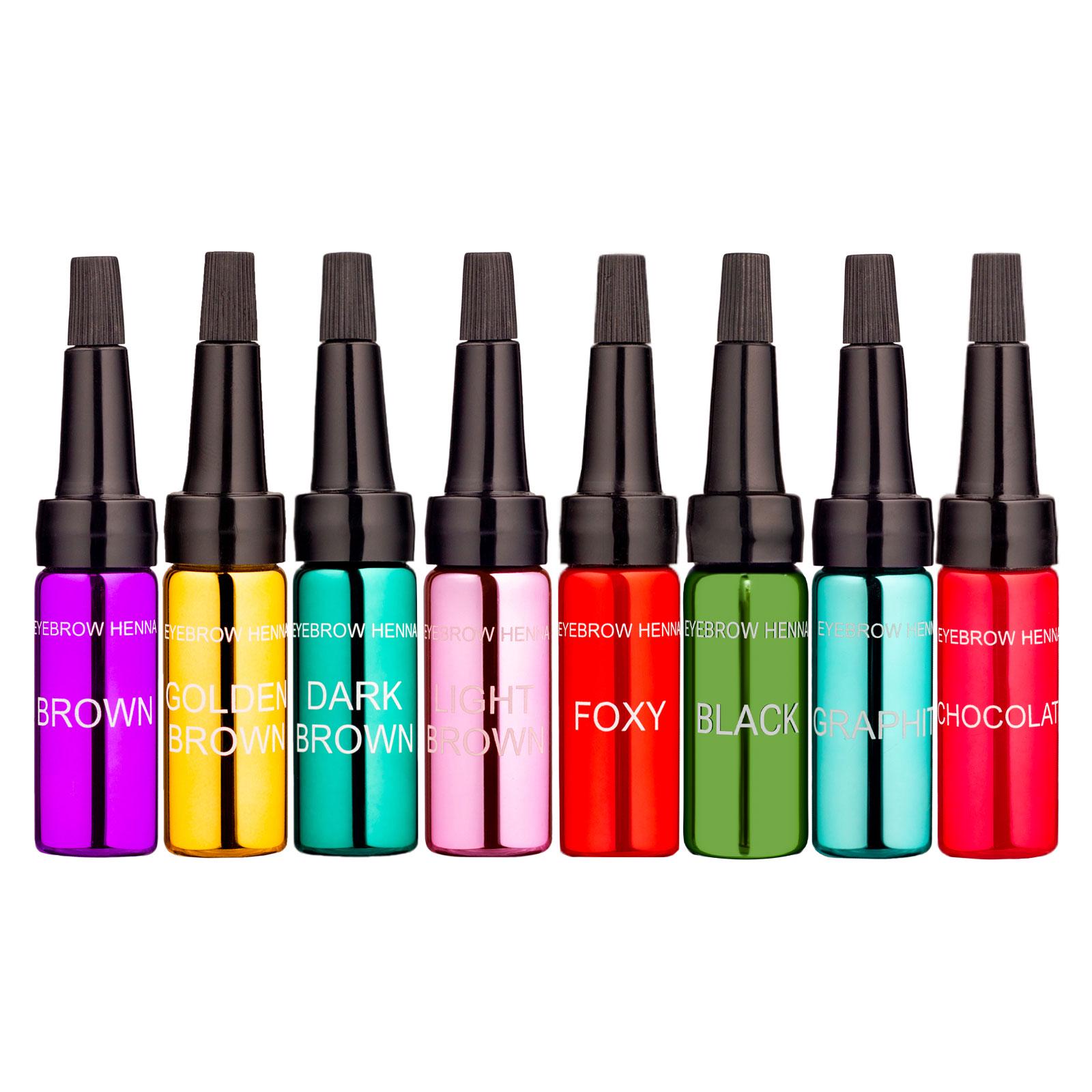 Хна для бровей Ekko Beauty набор из 8 оттенков (Ek-set8)